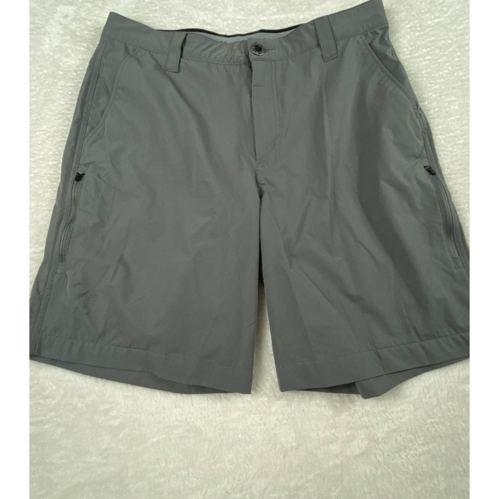 Orvis Tech Shorts Stretch Comfort Side Zip Pockets Gray Men's‎ Size 32